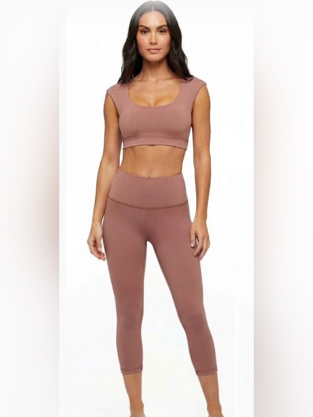 Free People Movement Matching Set Crop Top & Capri Leggings